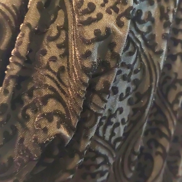 Alfani Black Evening Blouse with Unique Embellishment Size L - Picture 2 of 9